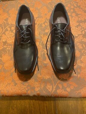 Bostonian Black Leather Derby Dress Shoes with Flex Lite size 8.5 NWOT